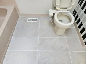 Tile Floor Repair and Toilet Installation in Medford