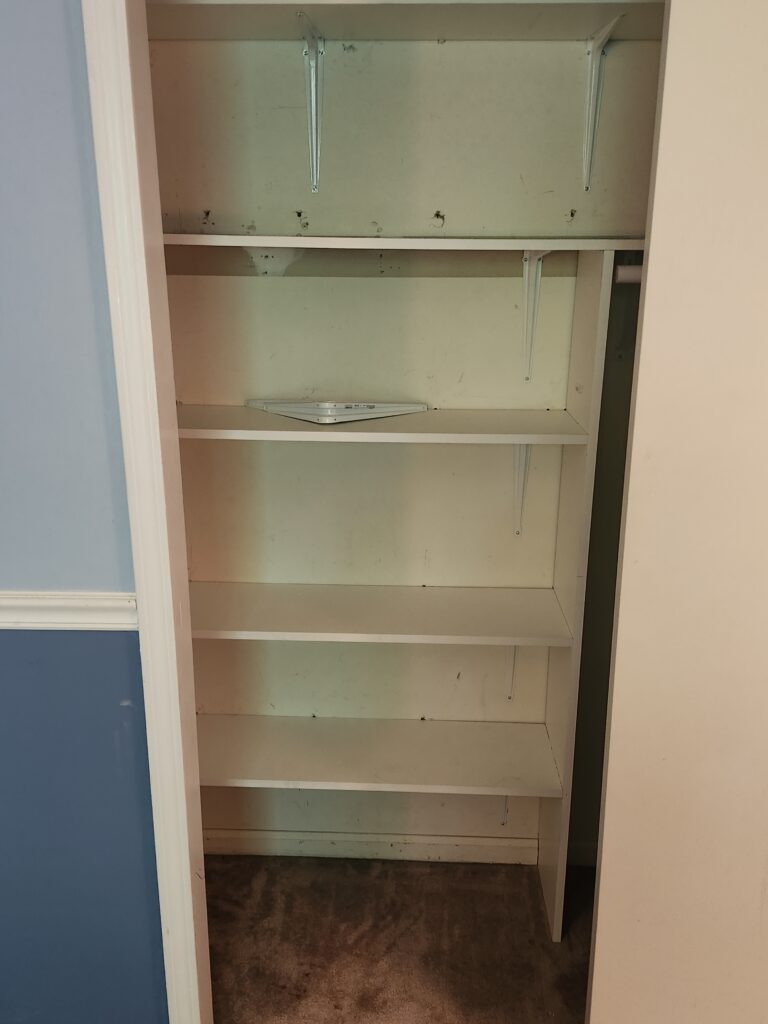 Closet Shelf Installation in Haddonfield — camden county
